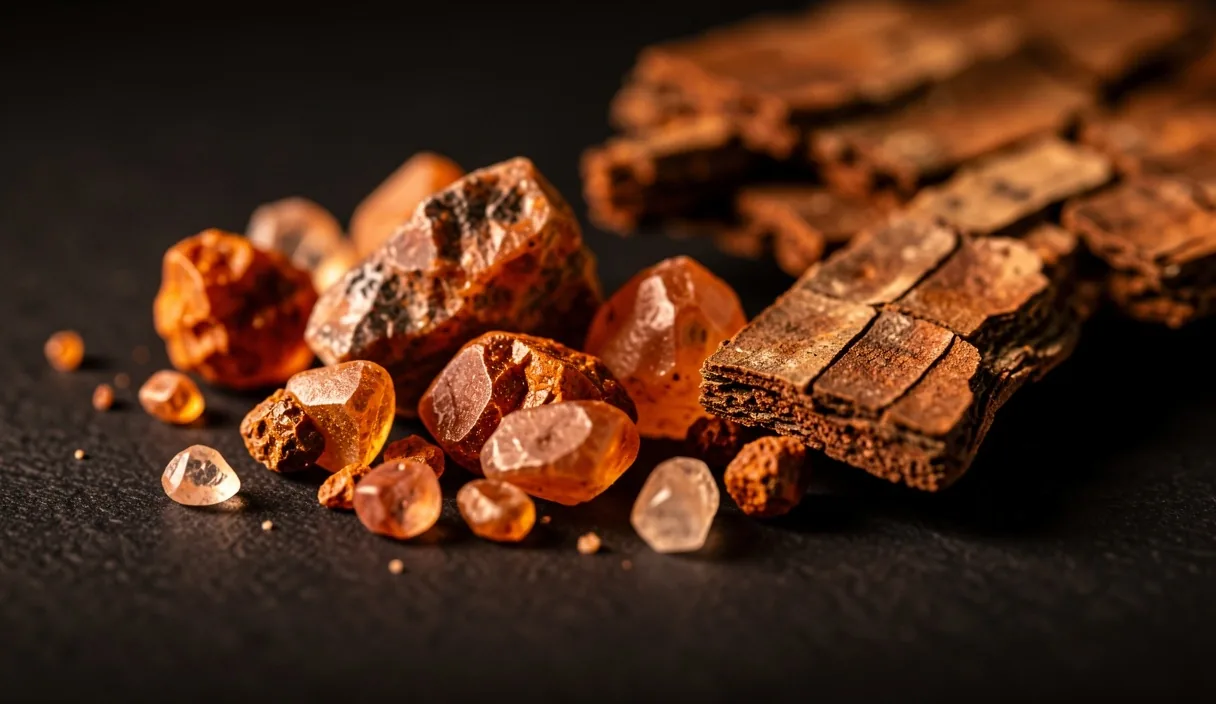 Mineral crystals used in natural supplement formulations